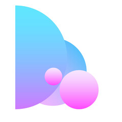 Abstract Graphic Minimalist Gradient Texture Symbol Silhouette Soft PNG Icon