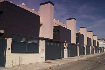 Fototapeta architektura budynek mieszkania nowoczesne osiedle obraz