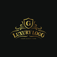 Modern luxury brand logo background