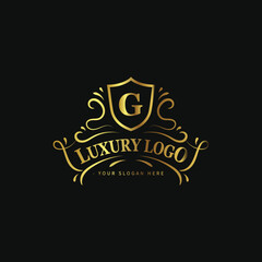 Modern luxury brand logo background