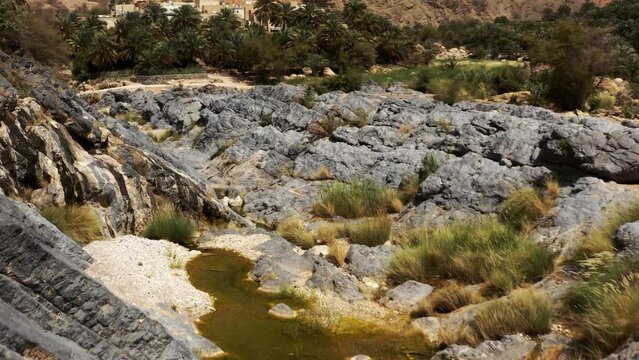 Aerial, Area Around Wadi Bani Khalid, Oman
