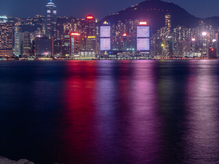 Fototapeta premium city skyline at night