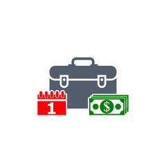 Employee Wages icon isolated on white background