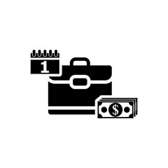 Employee Wages icon isolated on white background