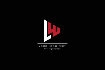 LW Letter Logo Design. Creative Modern L W  Letters icon vector Illustration.