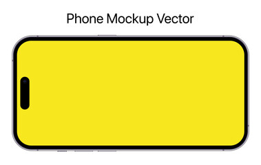 Phone mockup smartphone vector illustration