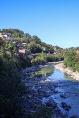 Fototapeta na wymiar river and mountains