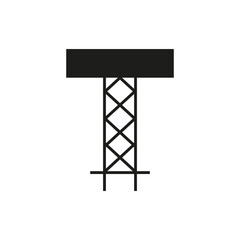Initial Building Construction Logo On Letter T Alphabet Concept With Architecture Structure Symbol