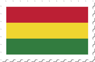 Bolivia flag postage stamp.