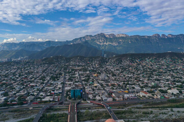 Panorámica aérea de Monterrey, México