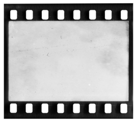 Real film frame with dust and scratches