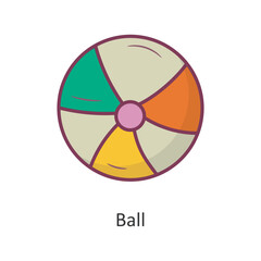 Ball vector filled outline Icon Design illustration. Holiday Symbol on White background EPS 10 File