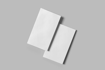 Blank clean business card mockup template. Mock-up design for presentation branding