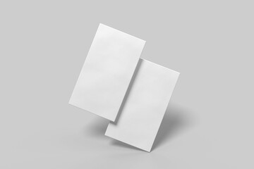 Blank clean business card mockup template. Mock-up design for presentation branding	