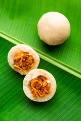 kozhukatta or kolukattai pidi is Steamed dumplings made with rice flour, filling coconut, jaggery