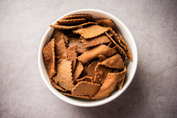 Ragi Chips or Nachni or finger millet wafers, Indian healthy snack