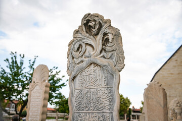 Fototapeta premium Tombstone in Mevlana Museum, Konya, Turkiye