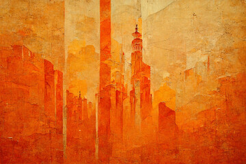 an image showing an abstract orange background illustration