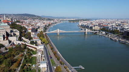 Naklejka premium view of the port country