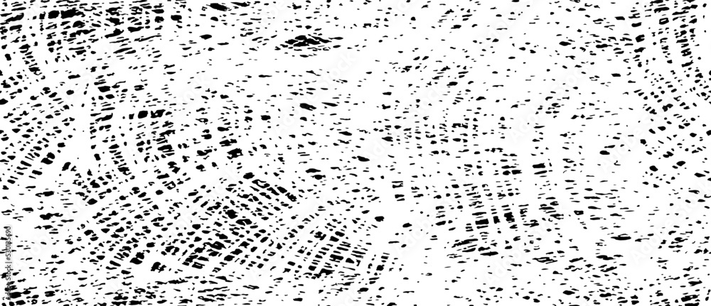 Aufkleber small uneven spots and particles of debris. abstract vector texture. distressed uneven background. g