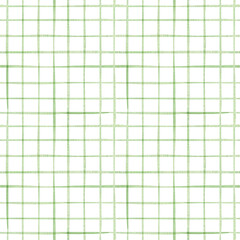 Colorful green checkered pattern. Seamless watercolor abstract geometric pattern