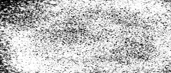 Monochrome texture composed of irregular graphic elements. Distressed uneven grunge background. Abstract vector illustration. Overlay for interesting effect and depth. Isolated on white background.