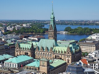 view of the city of Hamburg