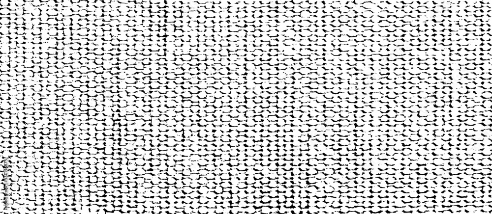 Poster vector fabric texture. distressed of weaving fabric. grunge background. abstract halftone vector ill