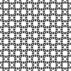 Black and white seamless pattern texture. Greyscale ornamental graphic design. Mosaic ornaments. Pattern template. Vector illustration. EPS10.