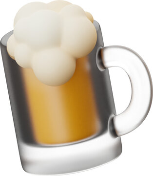 oktoberfest germany festival beer icon 3d rendering transparent background png