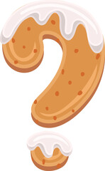 Letter ? font new year