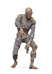 mummy is doing a hiphop pose in white background