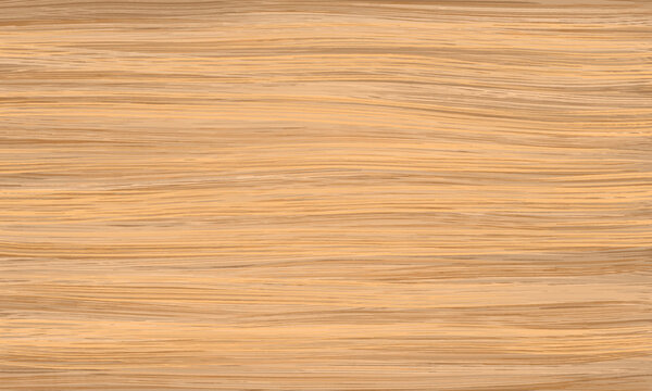 Uniform light wood texture with horizontal veins. Vector wooden background. White oak structure