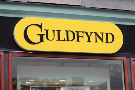 Ostersund, Sweden - September 1, 2022: Logotype And Sign For The Jewelry Shop Guldfynd.