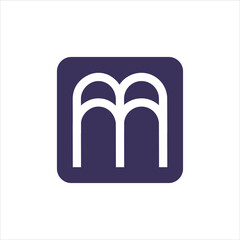 letter mb logo vector emblem template