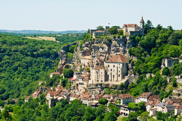 Medieval city, Rocamadour, Midi-Pyrenees, France