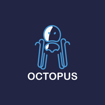 octopus logo graphics design icon