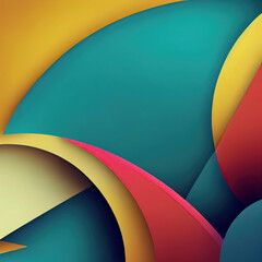 Volumetric colored abstract pattern 3d background