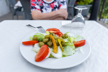salad with tomatoes