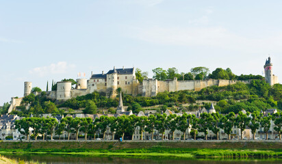 Fototapeta premium Chinon on the River Vienne, Loire Valley, France