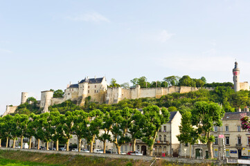 Fototapeta na wymiar Chinon on the River Vienne, Loire Valley, France