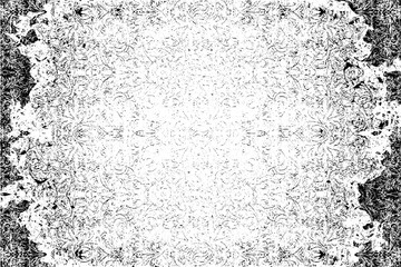 Vector fabric texture. Distressed texture of weaving fabric. Grunge background. Abstract halftone vector illustration. Overlay to create interesting effect and depth. Black isolated on white. EPS10.