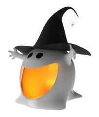3d illustration of halloween ghost