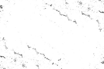 Monochrome texture composed of irregular graphic elements. Distressed uneven grunge background. Abstract vector illustration. Overlay for interesting effect and depth. Isolated on white background.