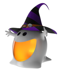 3d illustration of halloween ghost