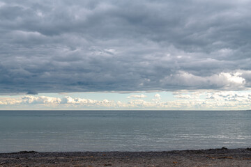 clouds over sea
