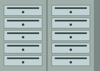 Fototapeta premium Modern Mailbox or Letterbox. Vector illustration