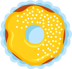 Dessert Donut. Sweet Food. Vector illustration