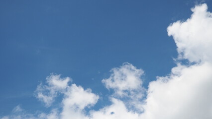 Fototapeta premium Summer blue sky cloud gradient light white background. The beauty is clear cloudy in the sun calm bright winter air background. Gloomy bright blue landscape in the environment daytime horizon view of 