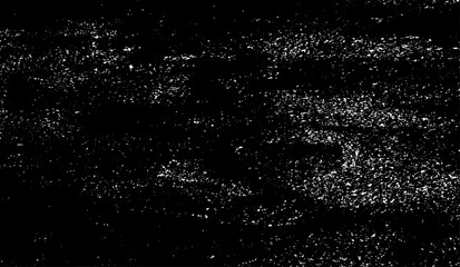 Monochrome texture composed of irregular graphic elements. Distressed uneven grunge background. Abstract vector illustration. Overlay for interesting effect and depth. Isolated on white background.